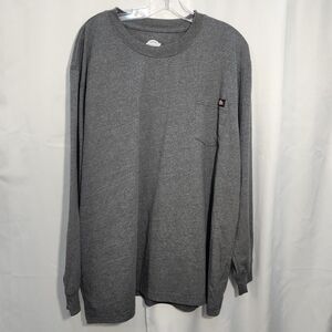 Dickies Dark Gray Long Sleeve Men's Tee